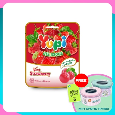 YUPI JELICIOUS STRAWBERRY 35G GUMMIES