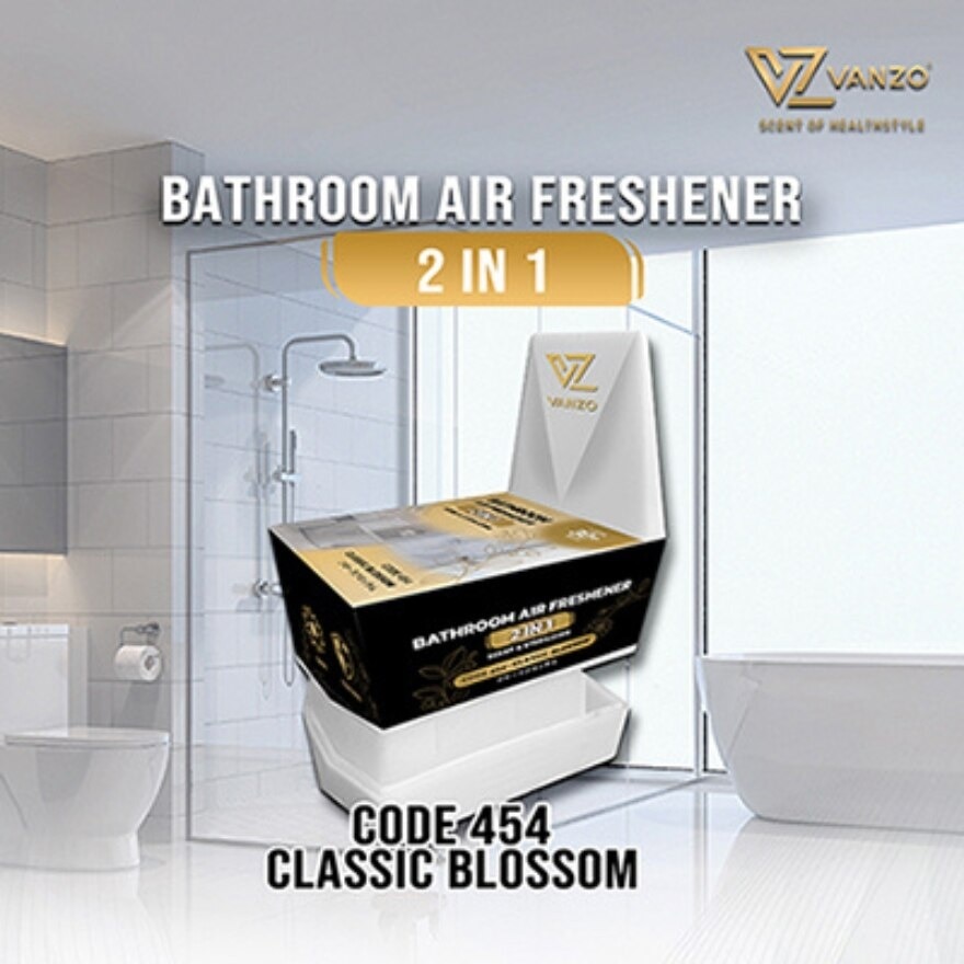 2 IN 1 Bathroom Air Freshener Classic Blossom 115G