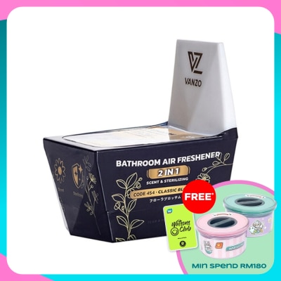 VANZO 2 IN 1 Bathroom Air Freshener Classic Blossom 115G