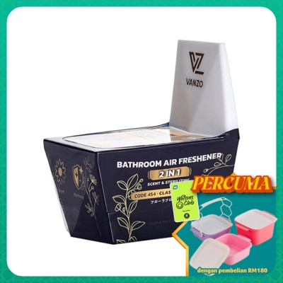VANZO - 2 IN 1 Bathroom Air Freshener Classic Blossom 115G