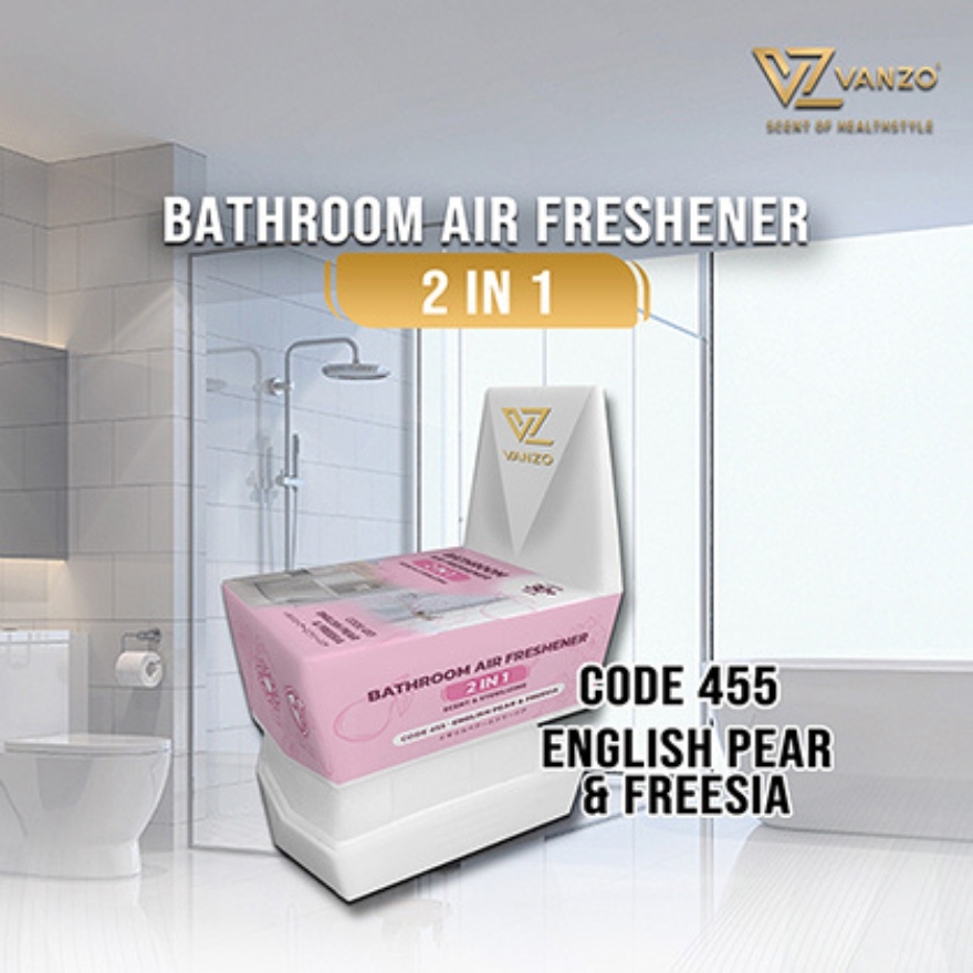 2 IN 1 Bathroom Air Freshener English Pear Freesia 115G