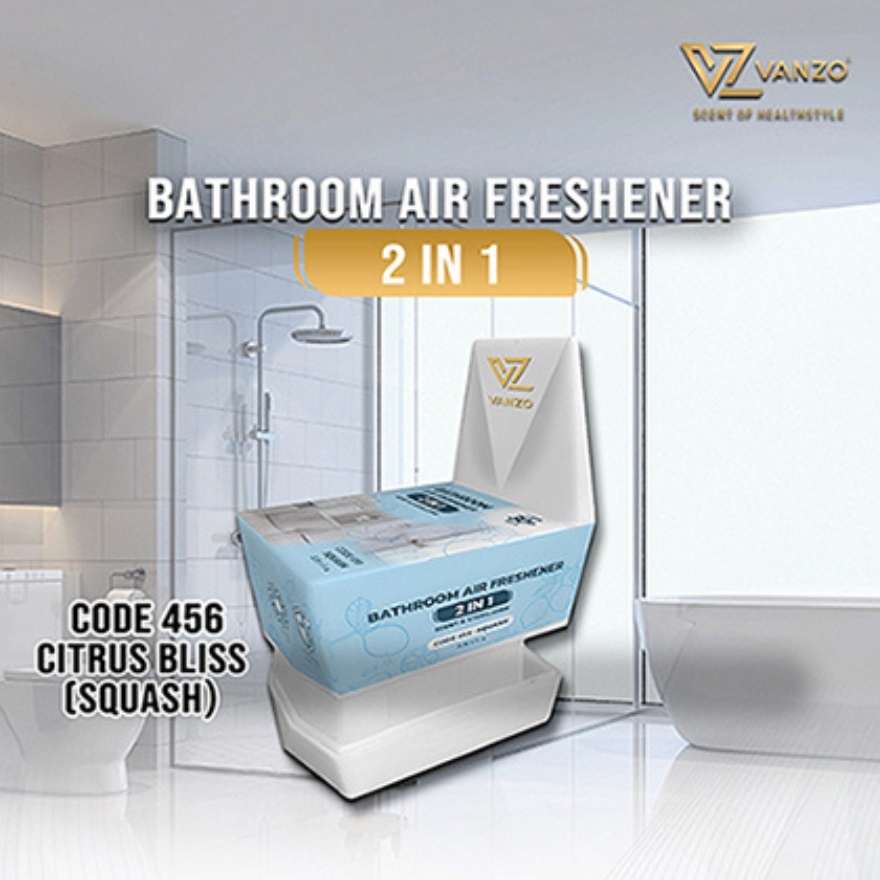 2 IN 1 Bathroom Air Freshener Citrus Bliss Squash 115G