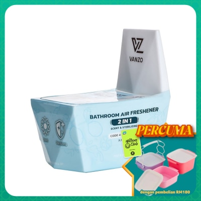 VANZO - 2 IN 1 Bathroom Air Freshener Citrus Bliss Squash 115G