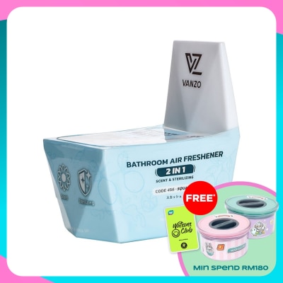 VANZO 2 IN 1 Bathroom Air Freshener Citrus Bliss Squash 115G