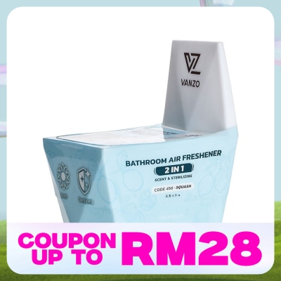 VANZO 2 IN 1 Bathroom Air Freshener Citrus Bliss Squash 115G