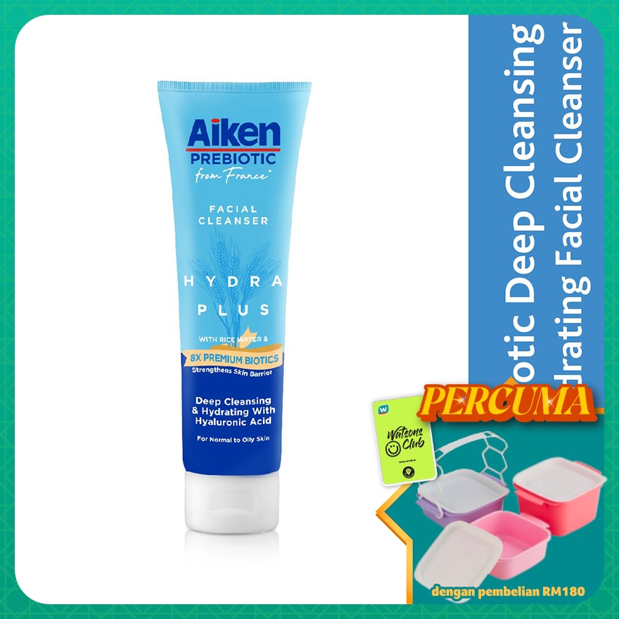 Prebiotic Facial Cleanser w Hyaluronic Acid 120g