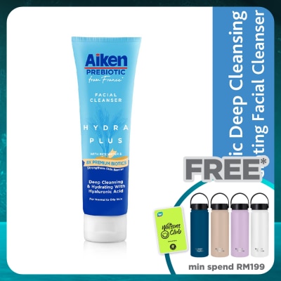 AIKEN Prebiotic Facial Cleanser w Hyaluronic Acid 120g
