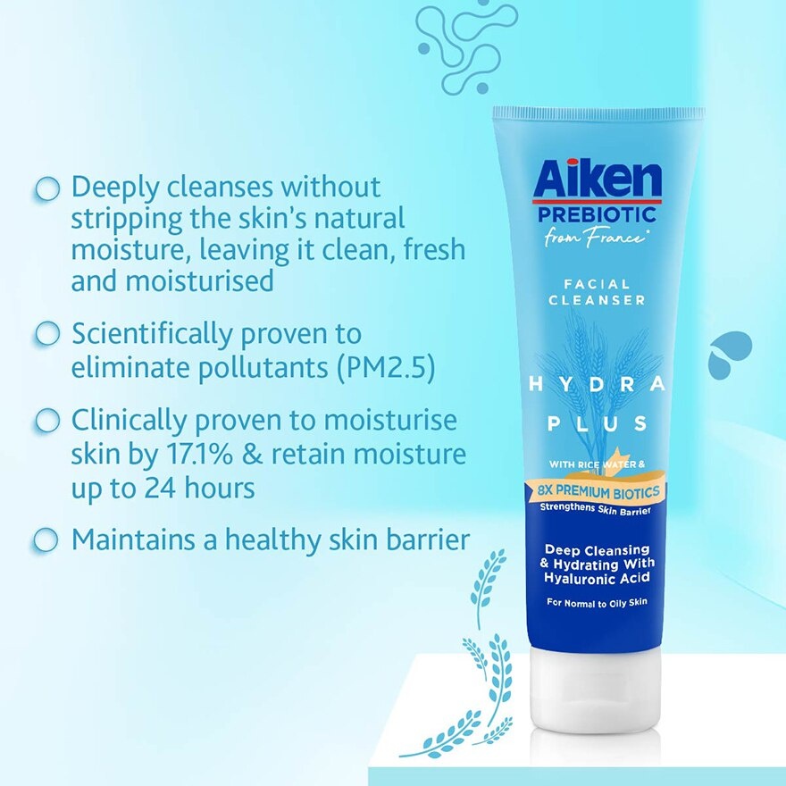 Prebiotic Facial Cleanser w Hyaluronic Acid 120g