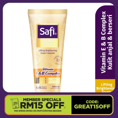 SAFI Youth Gold Lifting Brightening Foam Cleanser 100g