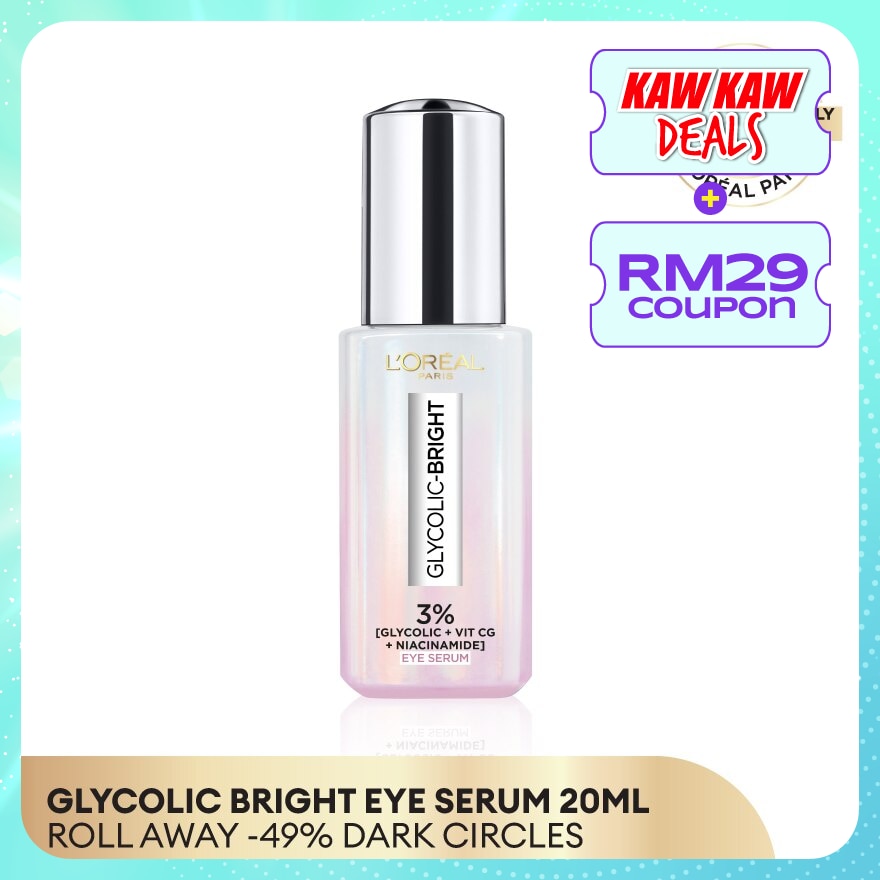 Glycolic Bright 3% [GLYCOLIC + VIT CG + NIACINAMIDE] Dark Circle Eye Serum 20ml