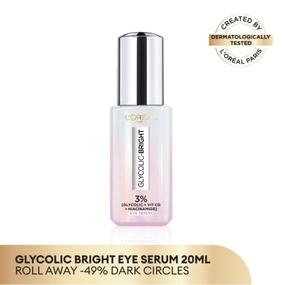 L'OREAL PARIS SKIN CARE Glycolic Bright 3% [GLYCOLIC + VIT CG + NIACINAMIDE] Dark Circle Eye Serum 20ml