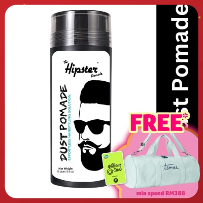 HIPSTER Dust Pomade 18G. Strong Hold & Matte Finish.