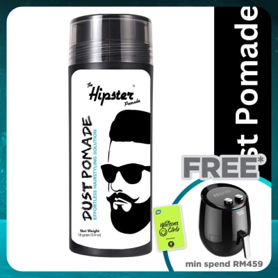 HIPSTER Dust Pomade 18G. Strong Hold & Matte Finish.
