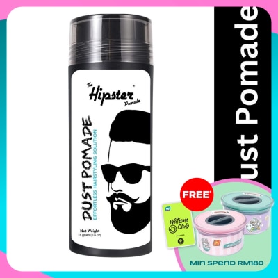 HIPSTER Dust Pomade 18G. Strong Hold & Matte Finish.