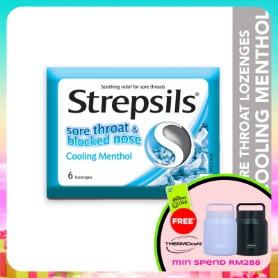 STREPSILS - Sore Throat Lozenges Cooling Menthol 6s