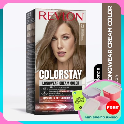 REVLON Colorstay Longwear Cream Colour 7.1 Medium Cool Blonde 1s