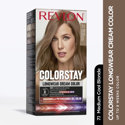 REVLON - Colorstay Longwear Cream Colour 7.1 Medium Cool Blonde 1s