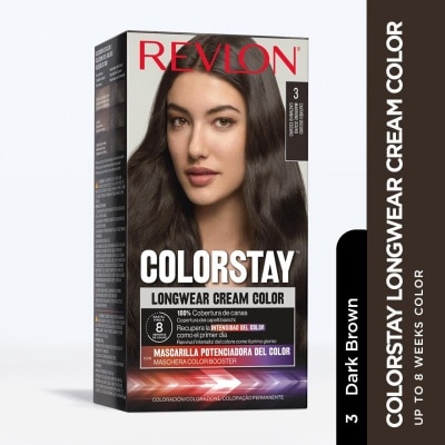 REVLON Colorstay Longwear Cream Colour 3 Dark Brown 1s