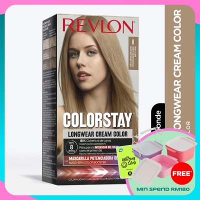 REVLON Colorstay Longwear Cream Color 8 Light Natural Blonde 1s