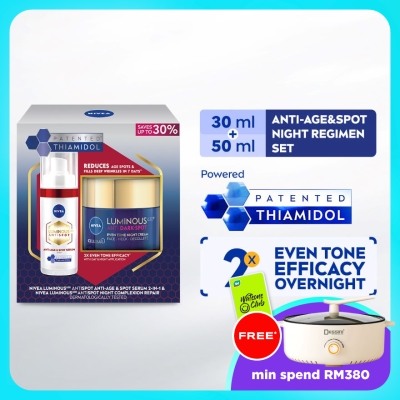 NIVEA LUMINOUS 630 - AntiSpot Anti-Age & Spot Night Regimen Set image