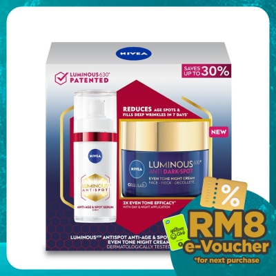 NIVEA LUMINOUS 630 AntiSpot Anti-Age & Spot Night Regimen Set