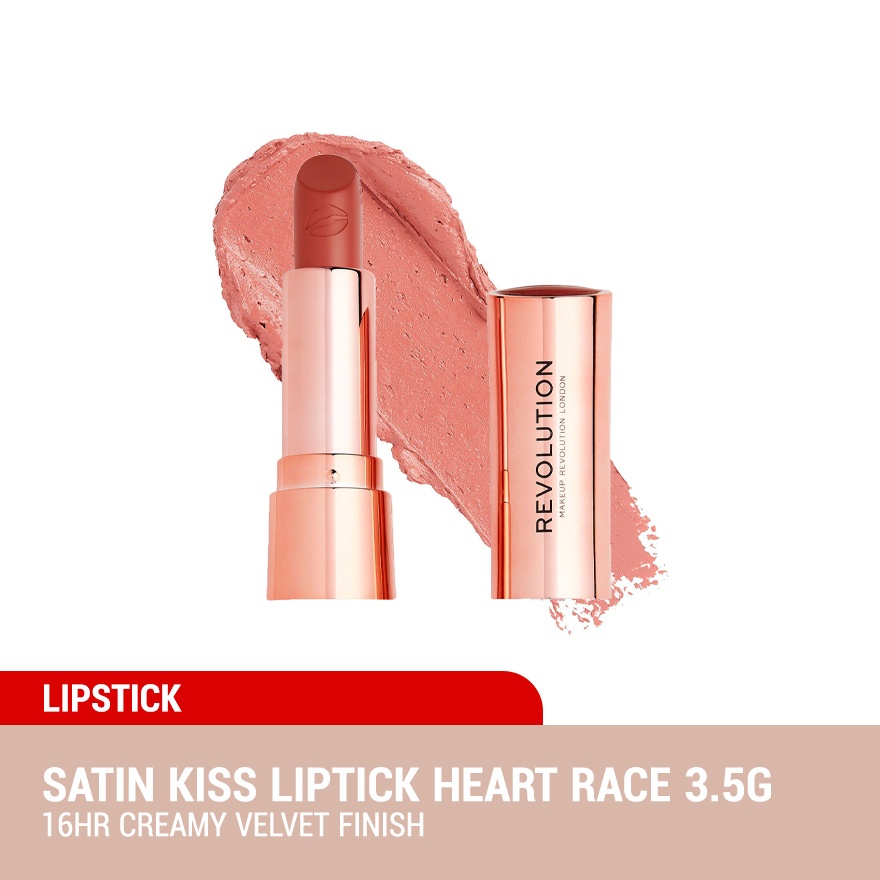 Revolution Satin Kiss Lipstick – Samtiger Lippenstift In 12 Nuancen