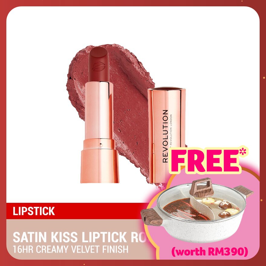 REVOLUTION SATIN KISS LIPSTICK