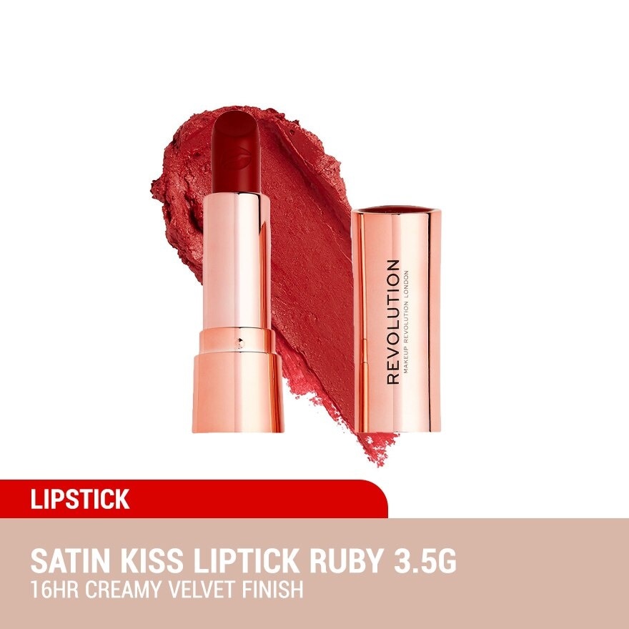 Satin Kiss Lipstick Ruby 3.5g