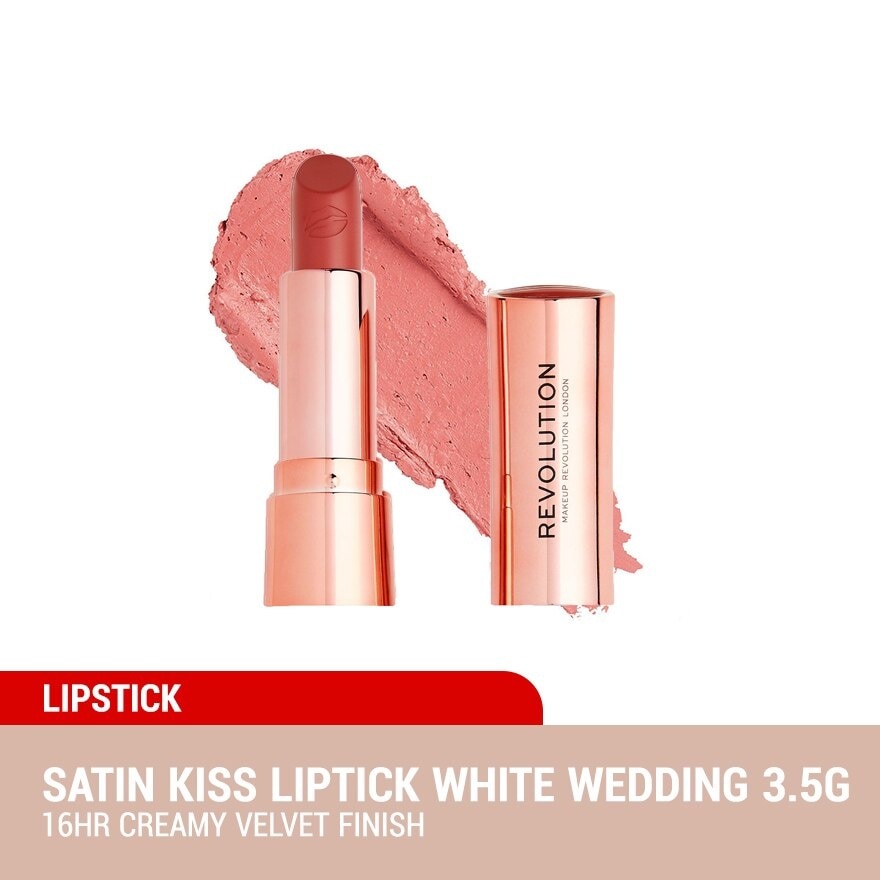 Satin Kiss Lipstick White Wedding 3.5g