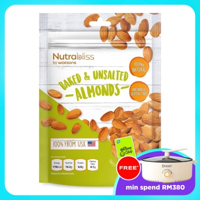 NUTRABLISS BY WATSONS - Nutrabliss By Watsons Baked & Unsalted Almonds 180g image