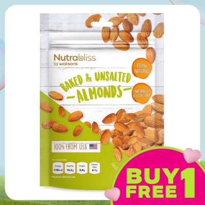 NUTRABLISS BY WATSONS Nutrabliss By Watsons Baked & Unsalted Almonds 180g