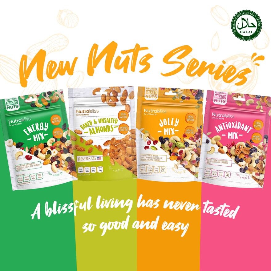 Nutrabliss By Watsons Baked & Unsalted Almonds 180g image