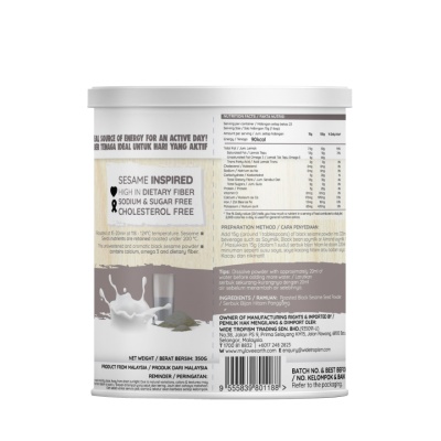 LOVE EARTH Black Sesame Powder Drink 350g image