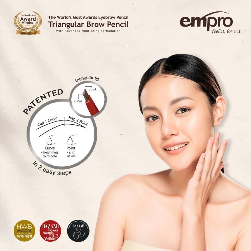 Red Edition Triangular Brow Pencil Natural Brown