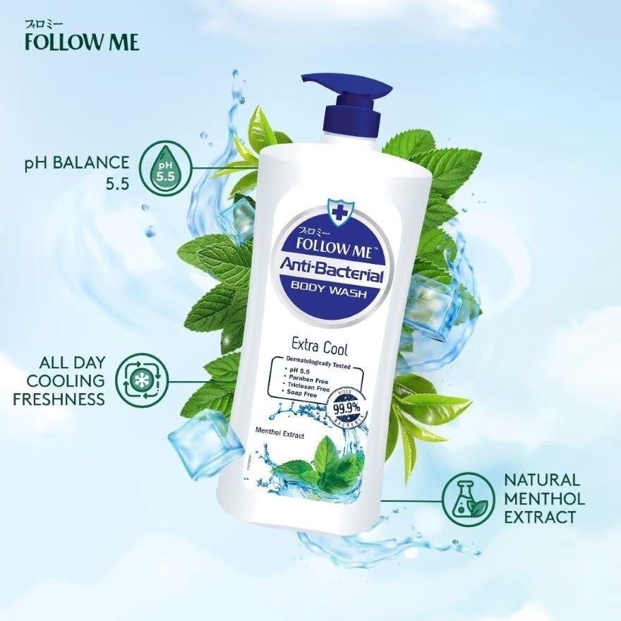 Anti Bacterial Body Wash-Extra Cool 1L