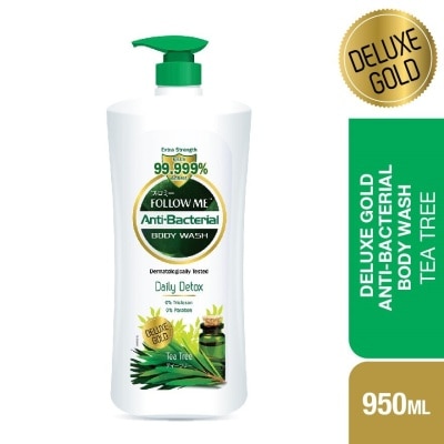 FOLLOW ME Anti Bacterial Body Wash-Tea Tree Daily Detox 950ML