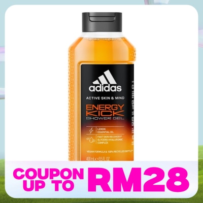 ADIDAS Active Skin & Mind Energy Kick Shower Gel 400ml (Lemon)