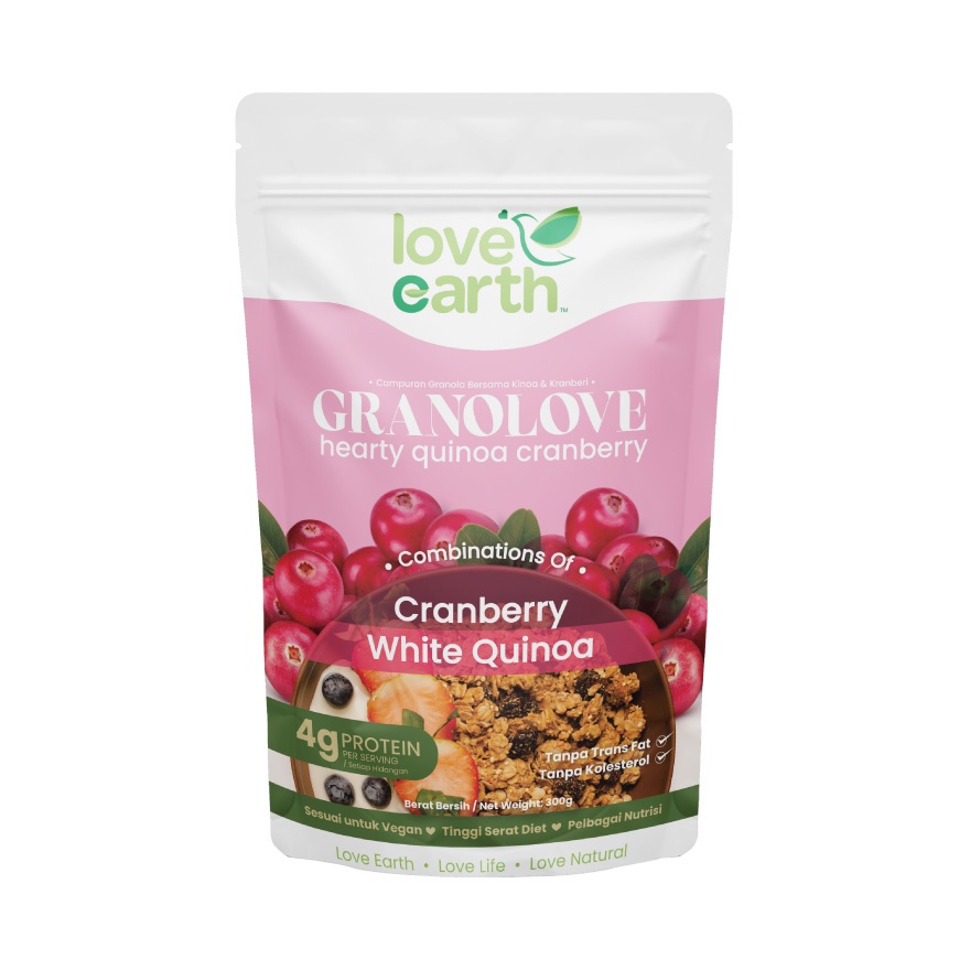 Hearty Quinoa Cranberry Granolove 300g