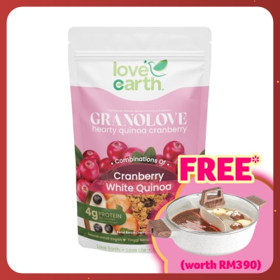 LOVE EARTH Hearty Quinoa Cranberry Granolove 300g