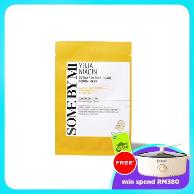 SOME BY MI - Yuja Niacin 30 days Blemish Care Serum Sheet Mask 1s image