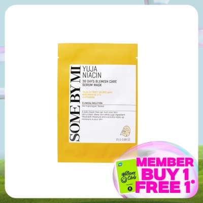 SOME BY MI Yuja Niacin 30 days Blemish Care Serum Sheet Mask 1s