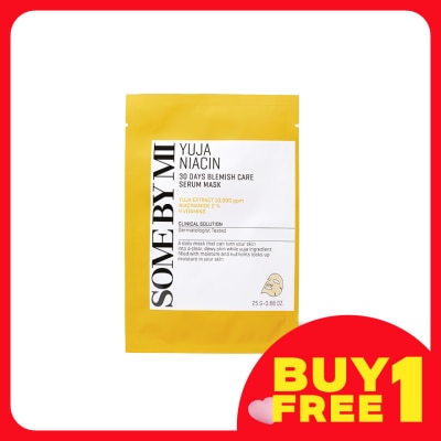 SOME BY MI Yuja Niacin 30 days Blemish Care Serum Sheet Mask 1s