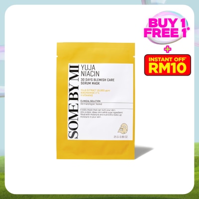 SOME BY MI Yuja Niacin 30 days Blemish Care Serum Sheet Mask 1s