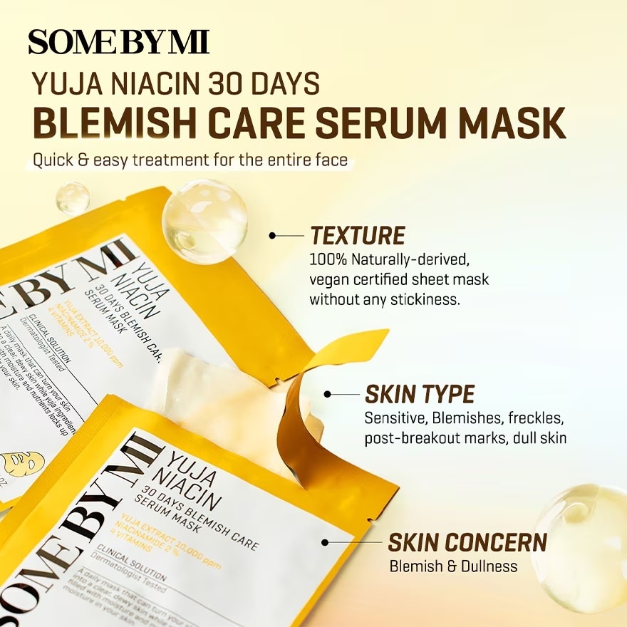 Yuja Niacin 30 days Blemish Care Serum Sheet Mask 1s