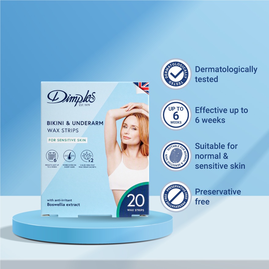 Bikini & Underarm Wax Strips Sensitive 20s