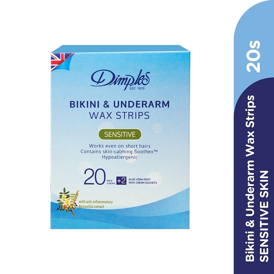 Bikini & Underarm Wax Strips Sensitive 20s