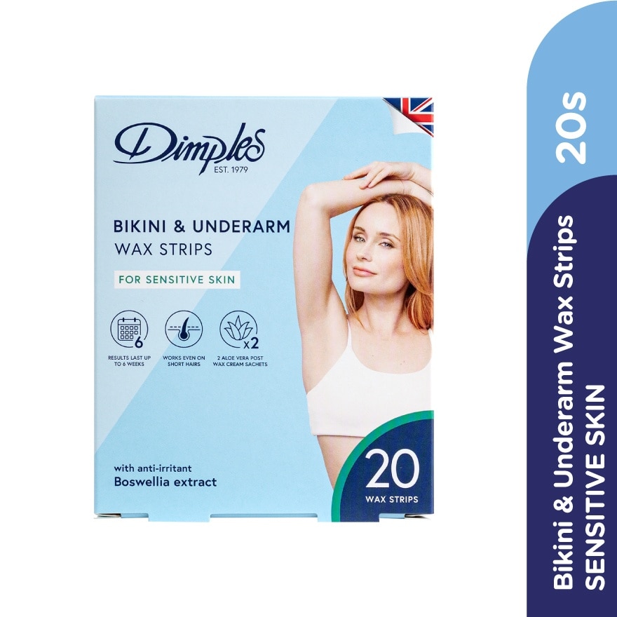 Bikini & Underarm Wax Strips Sensitive 20s