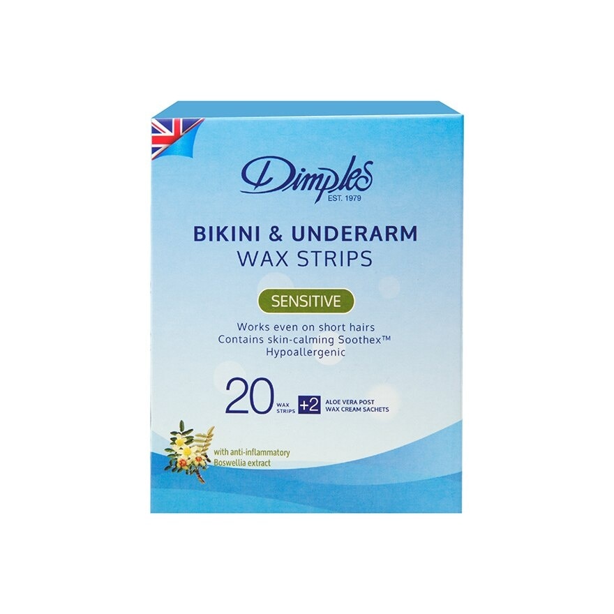 Bikini & Underarm Wax Strips Sensitive 20s