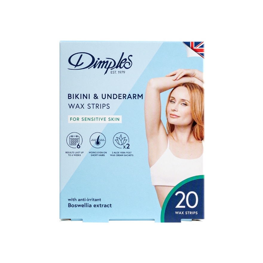 Bikini & Underarm Wax Strips Sensitive 20s
