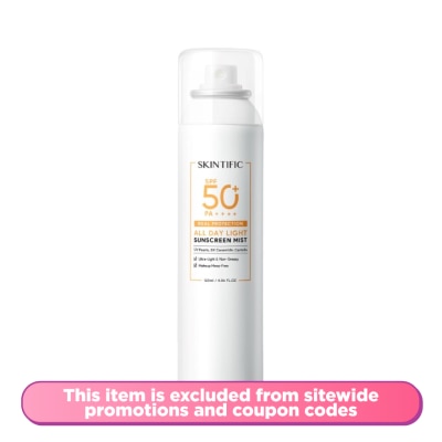 SKINTIFIC All-Day Light Sunscreen Mist SPF 50 120ml